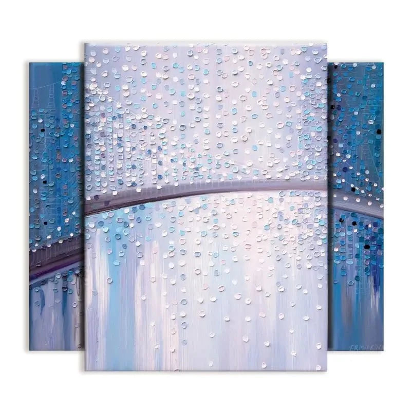 Bridge In The Mist Trio Canvas Print Bridge In The Mist Trio Canvas Print wall art product Ekaterina Ermilkina