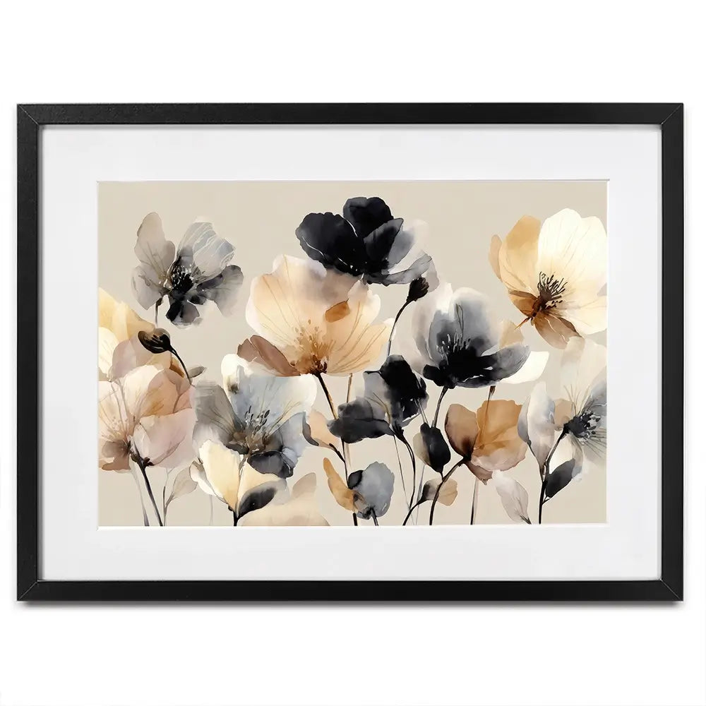 Bright And Bold Floral Framed Art Print Bright And Bold Floral Framed Art Print wall art product Petals Prints Design - Independent