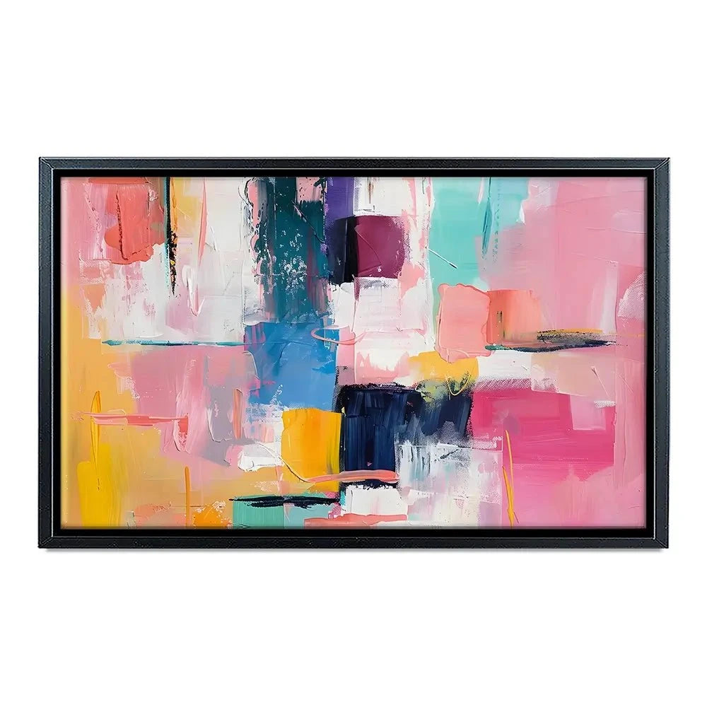 Bright Brushes Of Colour Canvas Print Bright Brushes Of Colour Canvas Print wall art product Art Print Shop