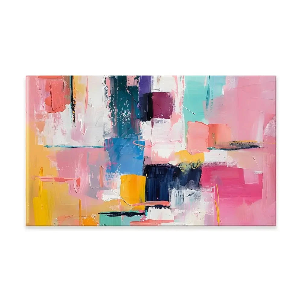 Bright Brushes Of Colour Canvas Print Bright Brushes Of Colour Canvas Print wall art product Art Print Shop