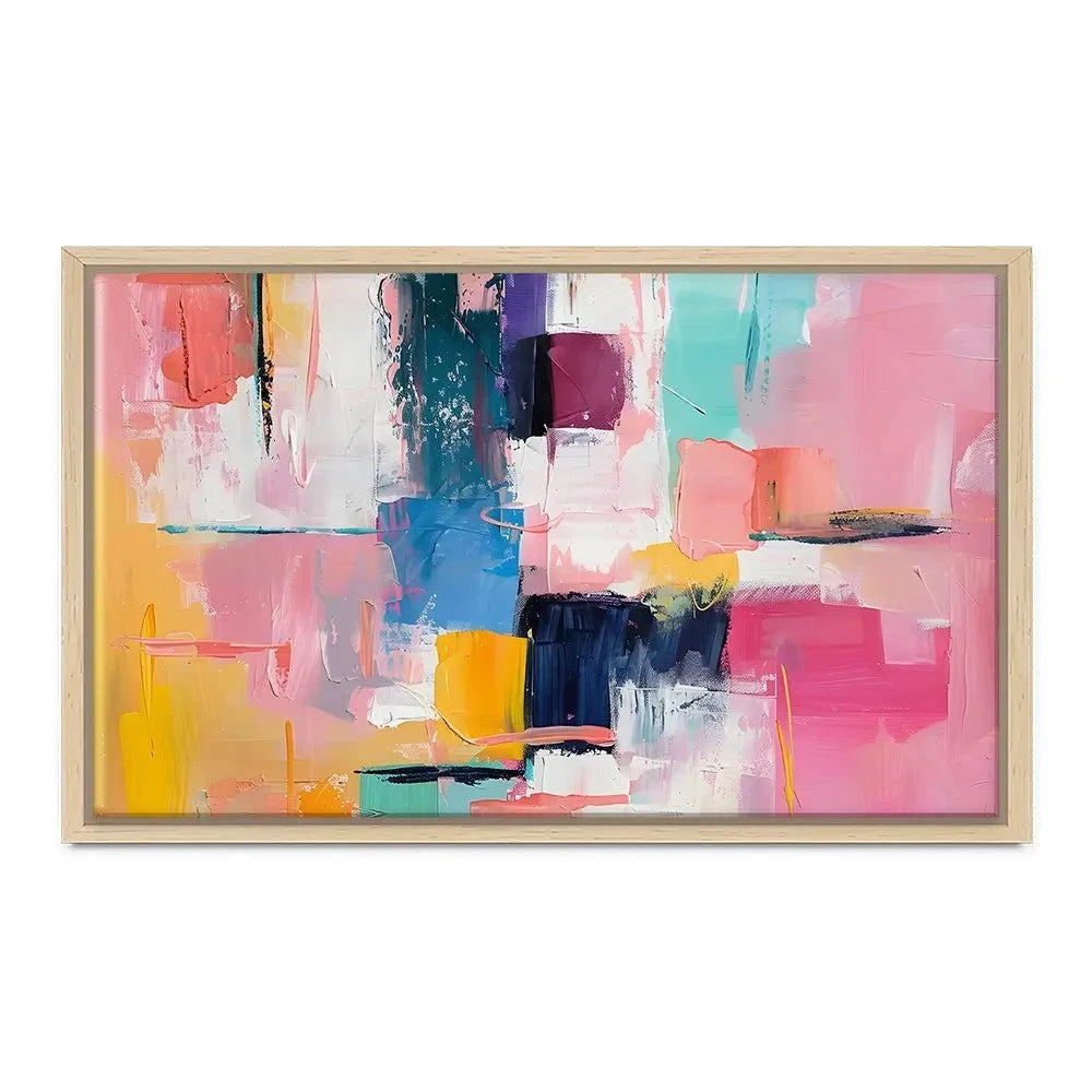 Bright Brushes Of Colour Canvas Print Bright Brushes Of Colour Canvas Print wall art product Art Print Shop