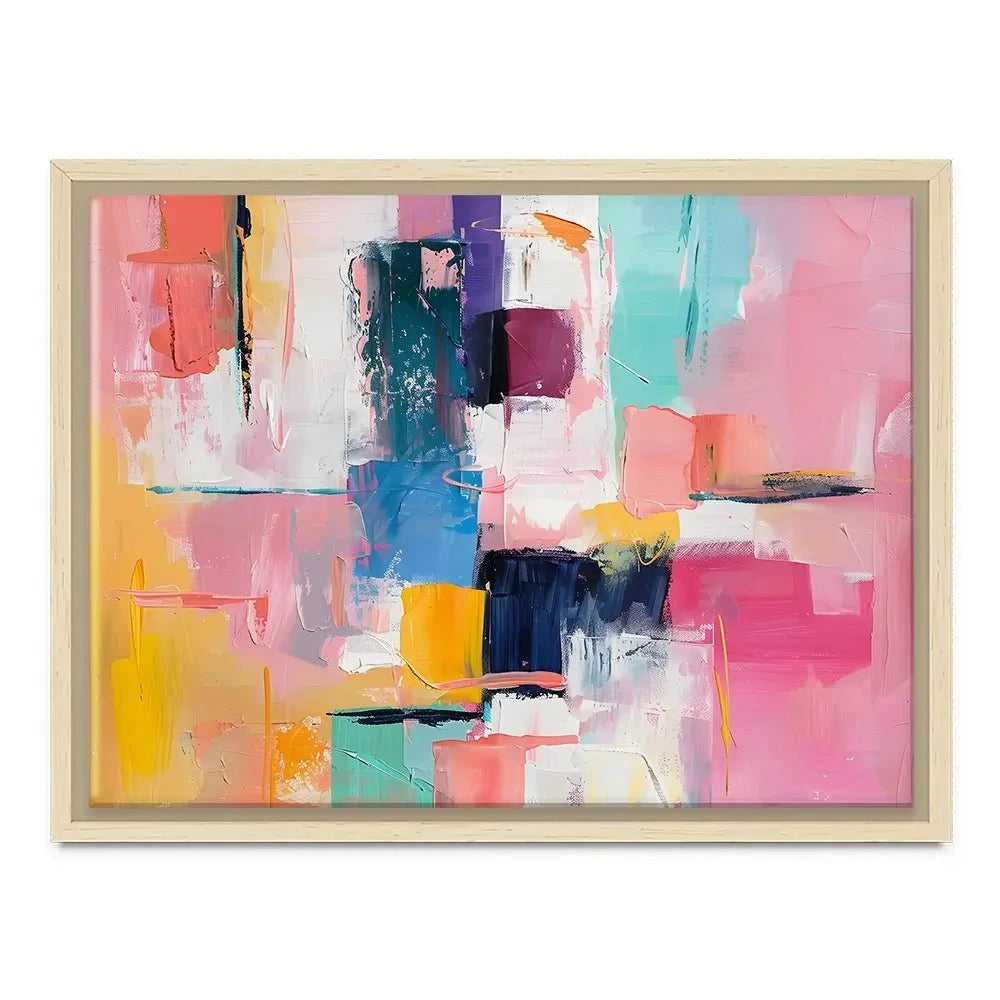 Bright Brushes Of Colour Canvas Print Bright Brushes Of Colour Canvas Print wall art product Art Print Shop