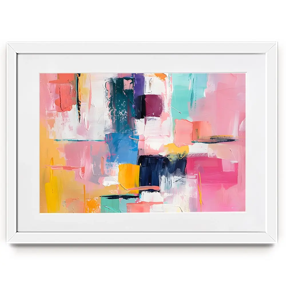 Bright Brushes Of Colour Framed Art Print Bright Brushes Of Colour Framed Art Print wall art product Art Print Shop