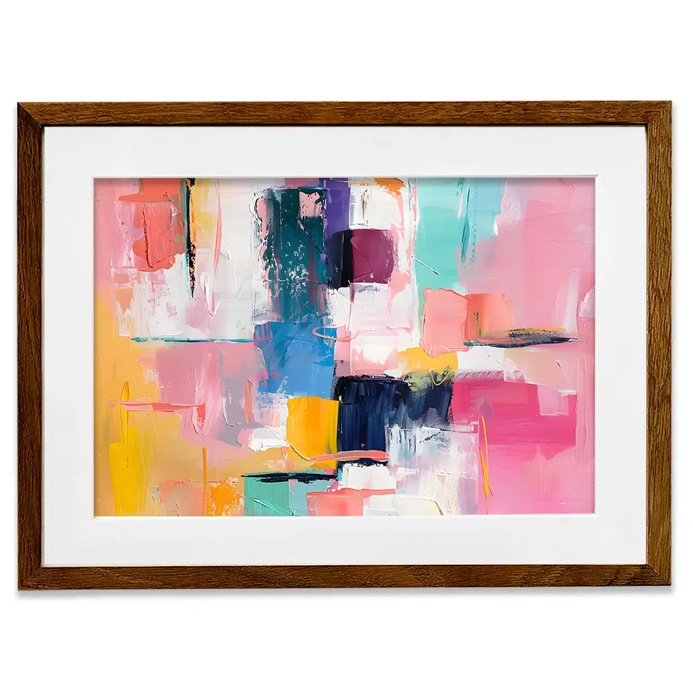 Bright Brushes Of Colour Framed Art Print Bright Brushes Of Colour Framed Art Print wall art product Art Print Shop