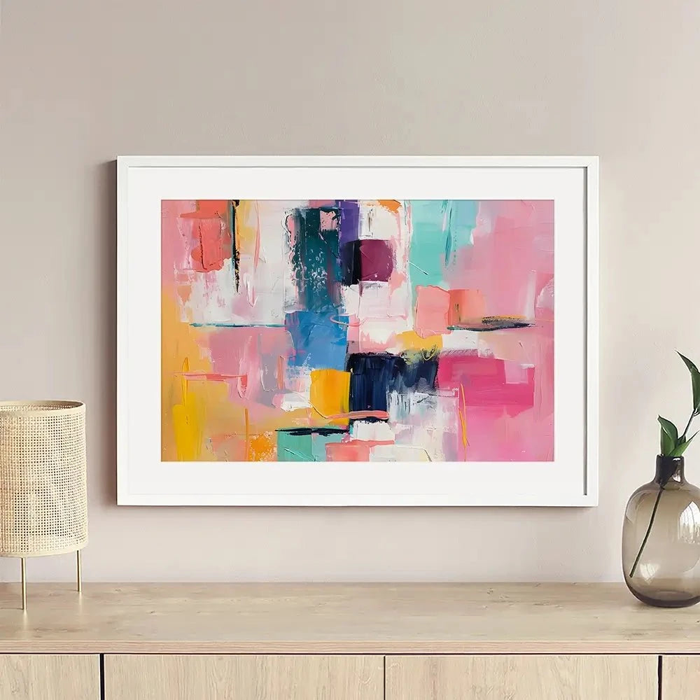 Bright Brushes Of Colour Framed Art Print Bright Brushes Of Colour Framed Art Print wall art product Art Print Shop