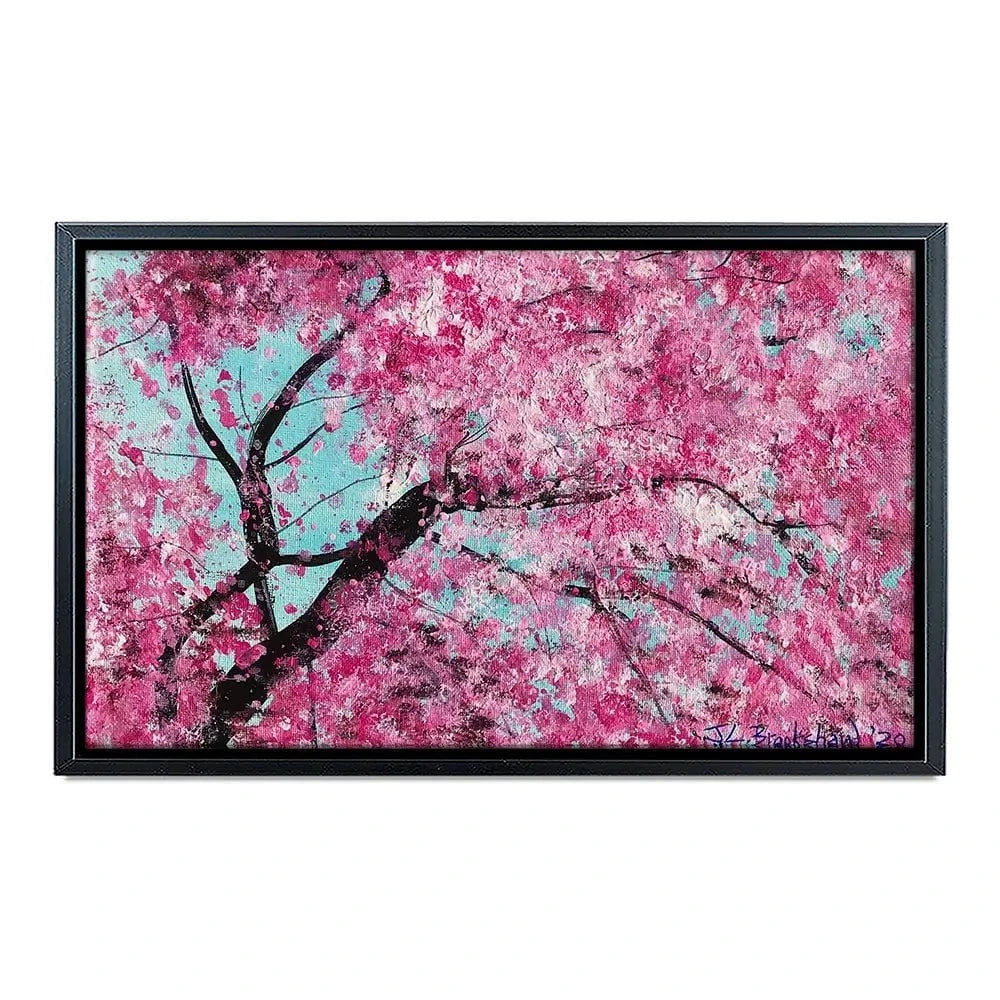 Bright Cherry Blossom Canvas Print Bright Cherry Blossom Canvas Print wall art product Jane Brookshaw