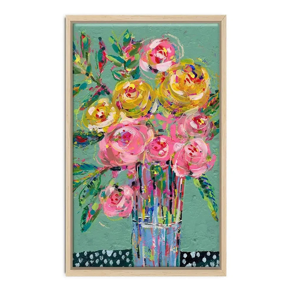 Bright Coloured Bouquet Canvas Print Bright Coloured Bouquet Canvas Print wall art product Regina Moore