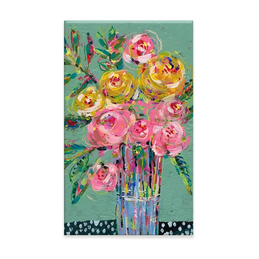 Bright Coloured Bouquet Canvas Print Bright Coloured Bouquet Canvas Print wall art product Regina Moore