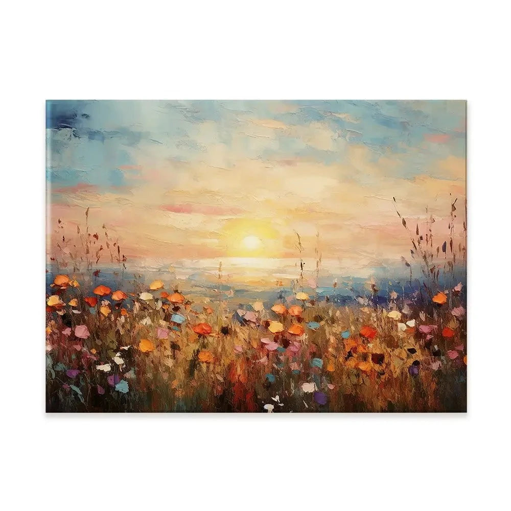 Bright Meadow Sunrise Canvas Print Bright Meadow Sunrise Canvas Print wall art product Franklyn Gregory - Independent