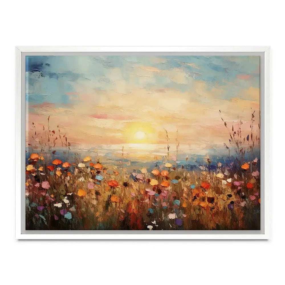 Bright Meadow Sunrise Canvas Print Bright Meadow Sunrise Canvas Print wall art product Franklyn Gregory - Independent