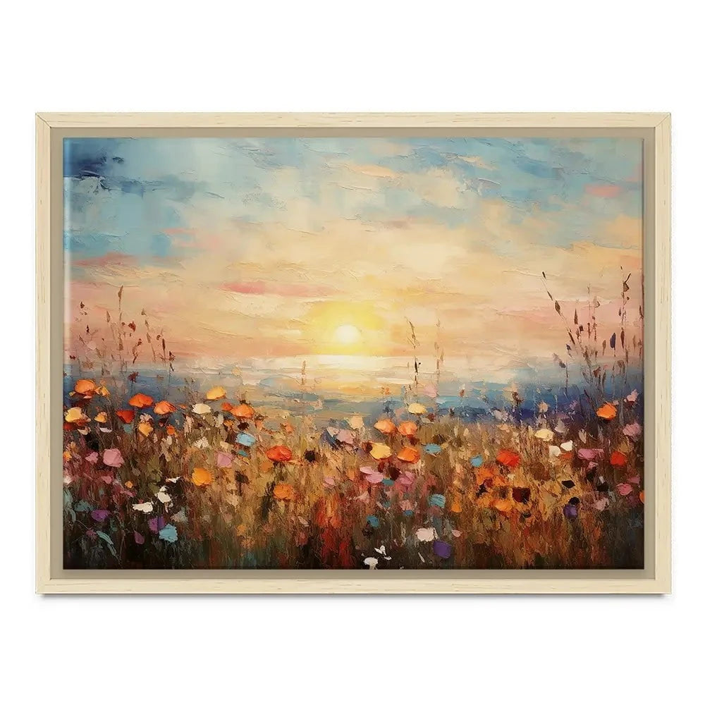 Bright Meadow Sunrise Canvas Print Bright Meadow Sunrise Canvas Print wall art product Franklyn Gregory - Independent