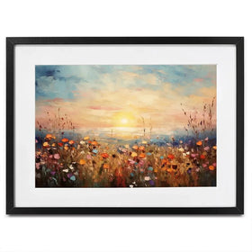 Bright Meadow Sunrise Framed Art Print Bright Meadow Sunrise Framed Art Print wall art product Franklyn Gregory - Independent