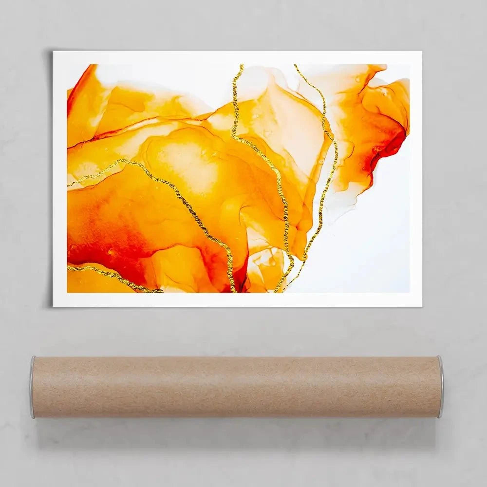 Bright Orange Art Print Bright Orange Art Print wall art product CARACOLLA / Shutterstock
