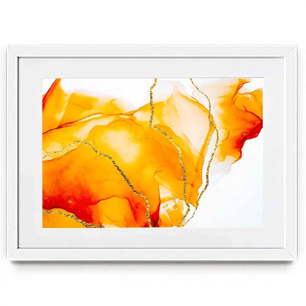 Bright Orange Framed Art Print Bright Orange Framed Art Print wall art product CARACOLLA / Shutterstock