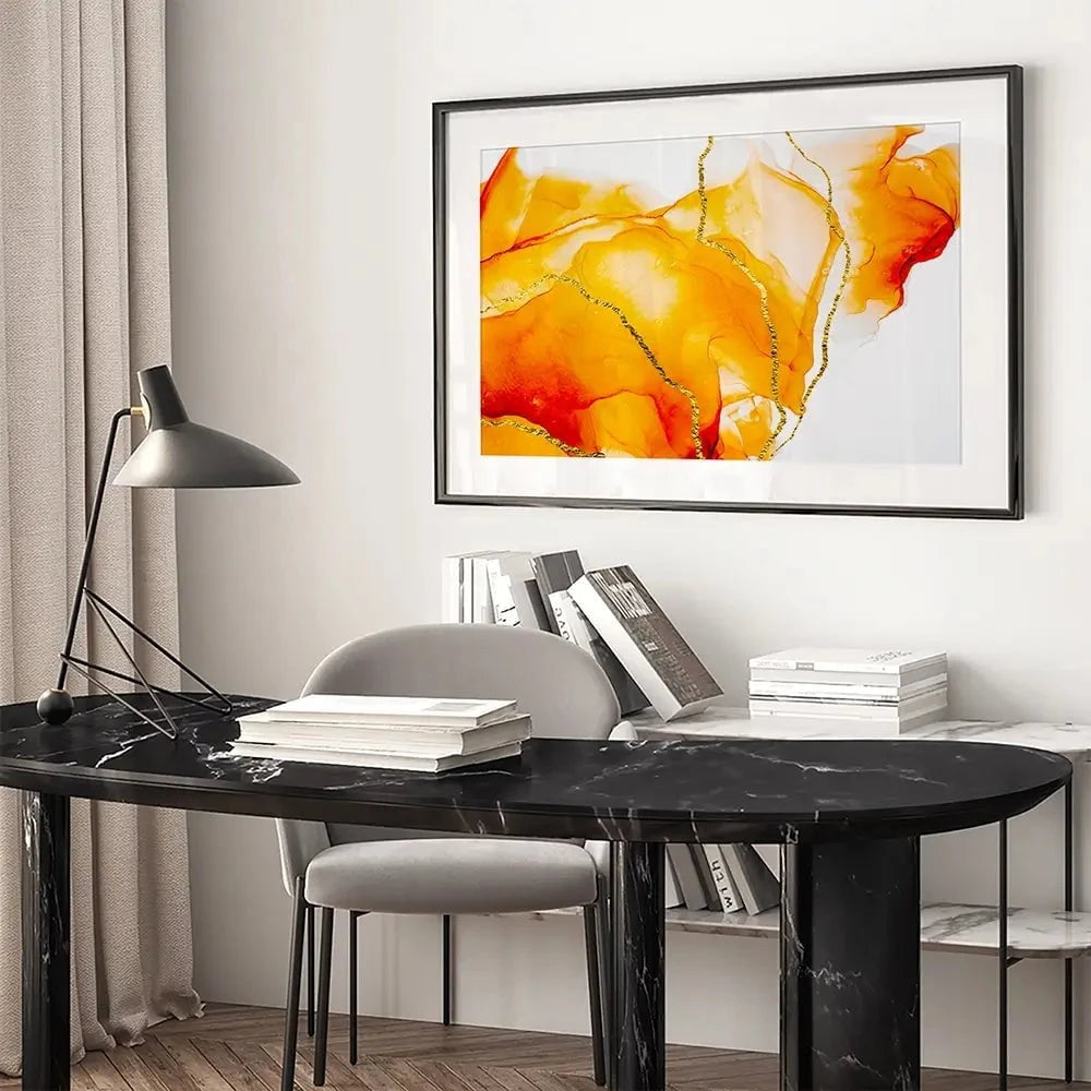 Bright Orange Framed Art Print Bright Orange Framed Art Print wall art product CARACOLLA / Shutterstock