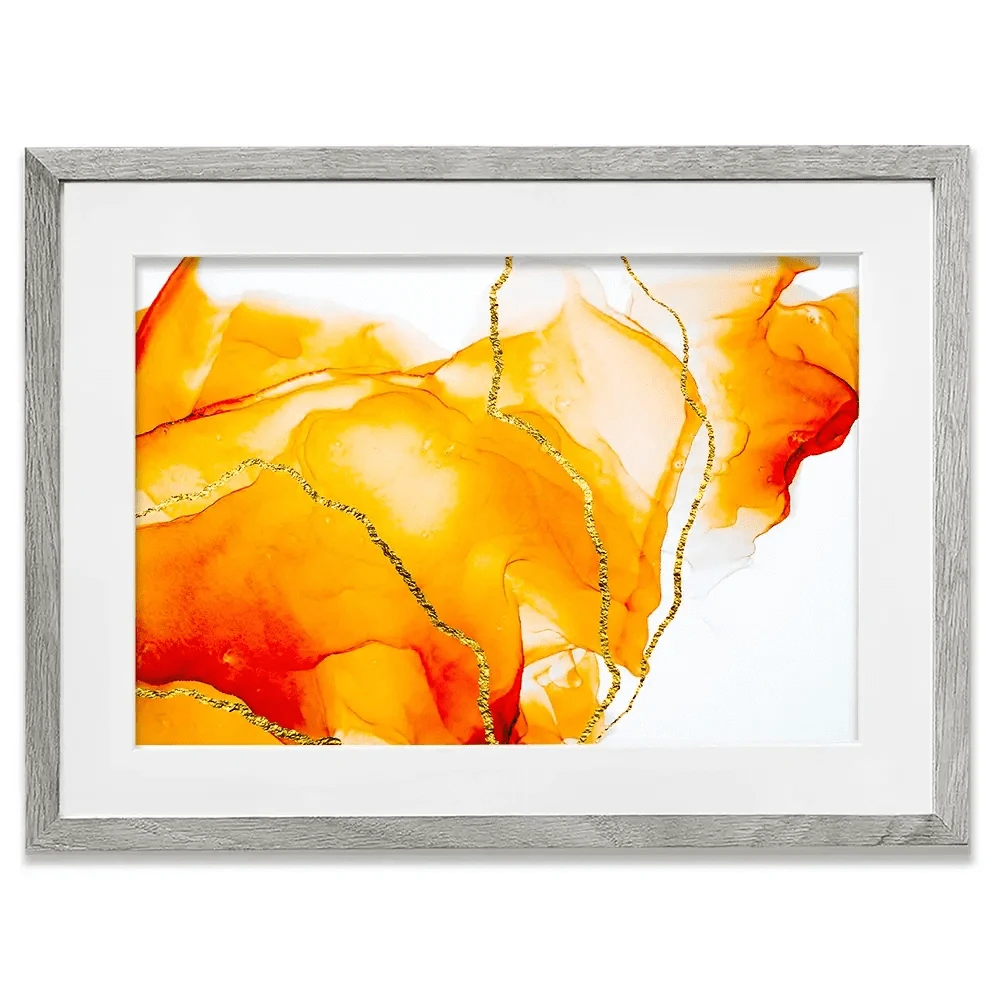 Bright Orange Framed Art Print Bright Orange Framed Art Print wall art product CARACOLLA / Shutterstock