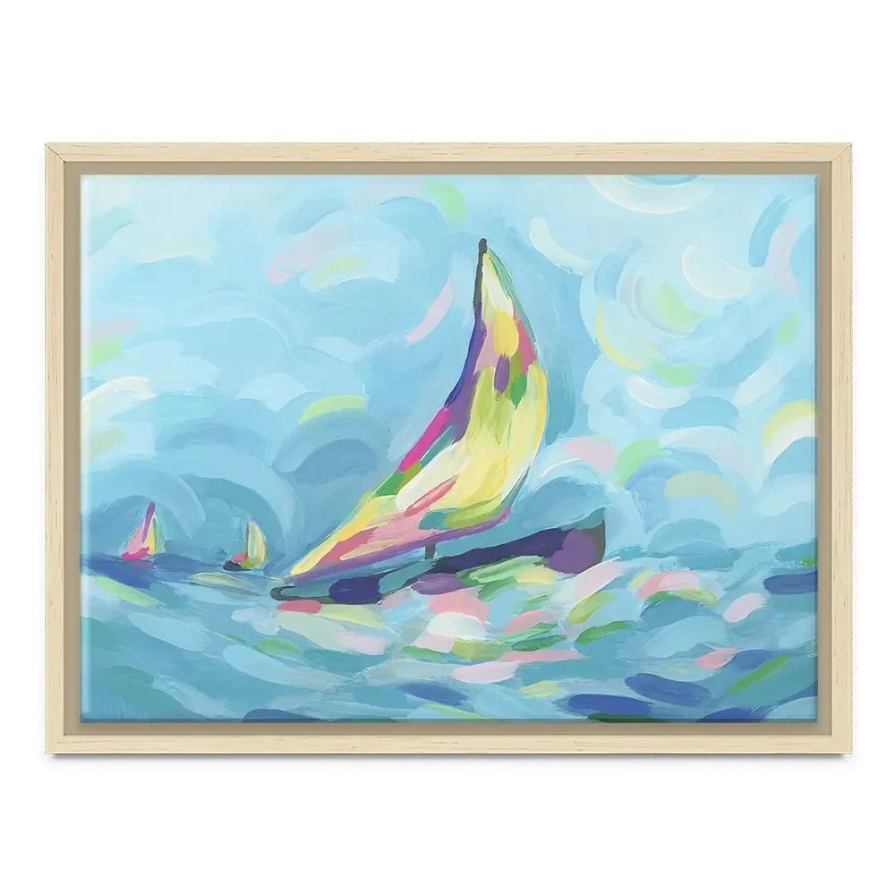 Bright Sails Canvas Print Bright Sails Canvas Print wall art product June Erica Vess