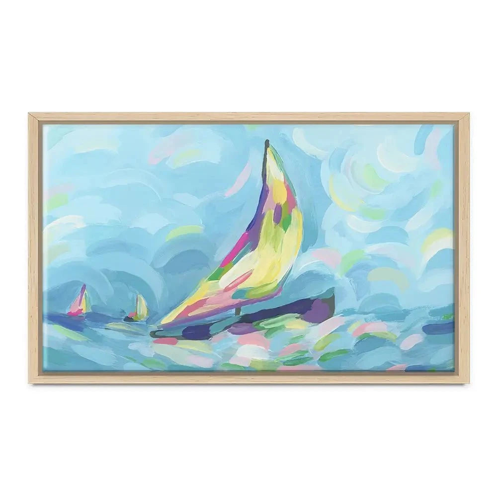 Bright Sails Canvas Print Bright Sails Canvas Print wall art product June Erica Vess