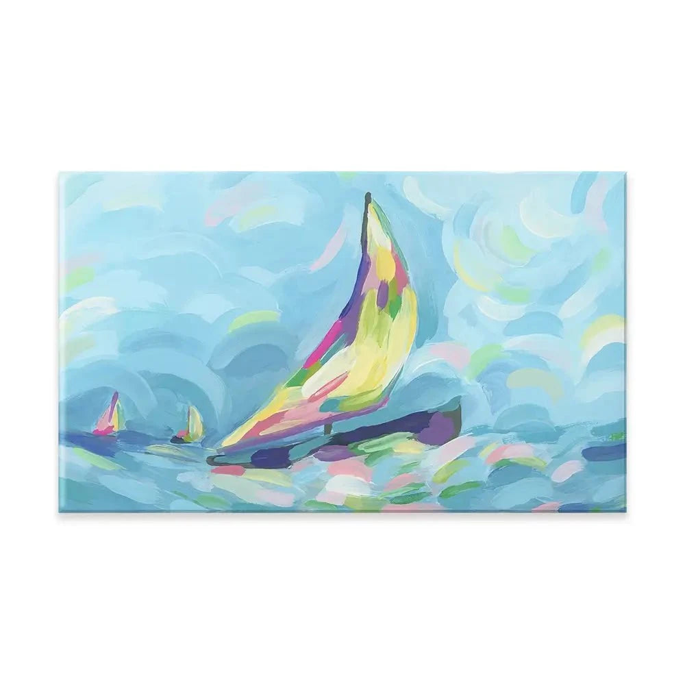 Bright Sails Canvas Print Bright Sails Canvas Print wall art product June Erica Vess