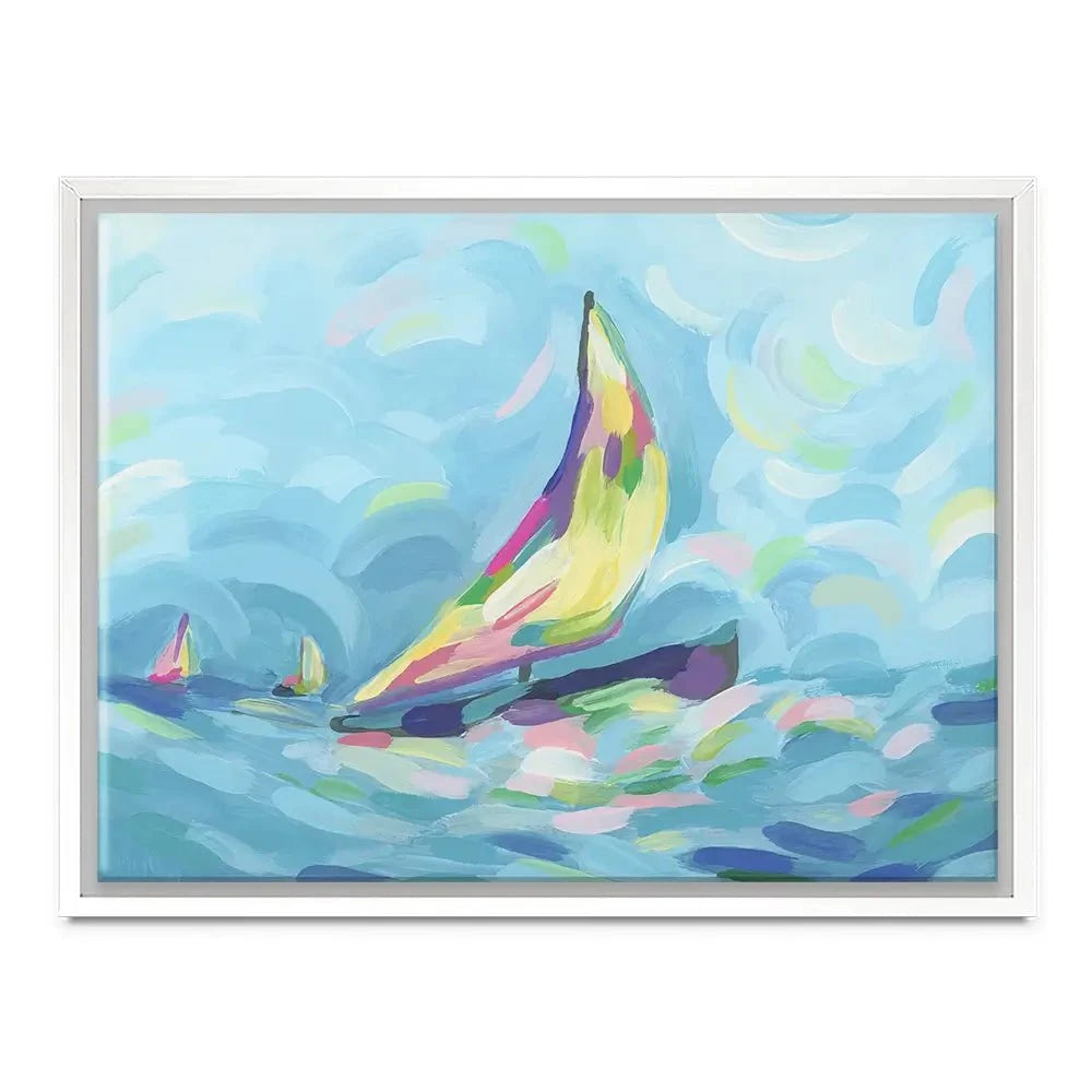 Bright Sails Canvas Print Bright Sails Canvas Print wall art product June Erica Vess