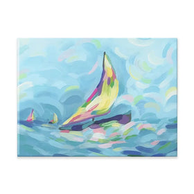 Bright Sails Canvas Print Bright Sails Canvas Print wall art product June Erica Vess