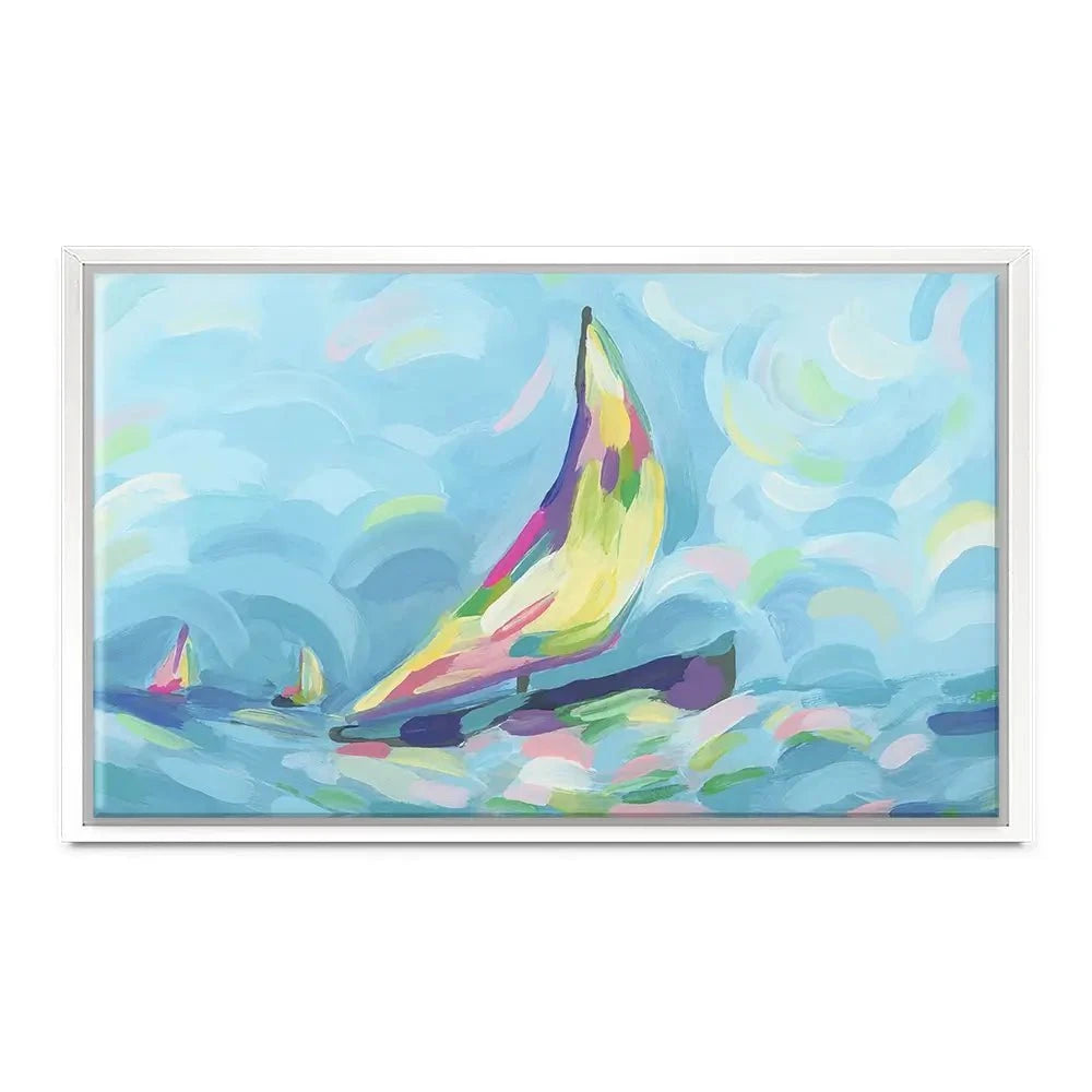 Bright Sails Canvas Print Bright Sails Canvas Print wall art product June Erica Vess