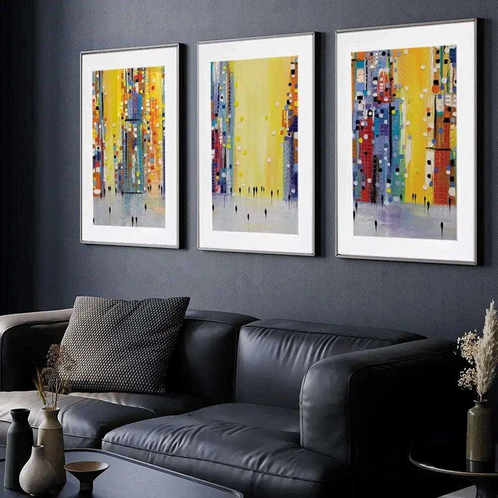 Bright Sunny Day Framed Art Print Trio Bright Sunny Day Framed Art Print Trio wall art product Ekaterina Ermilkina