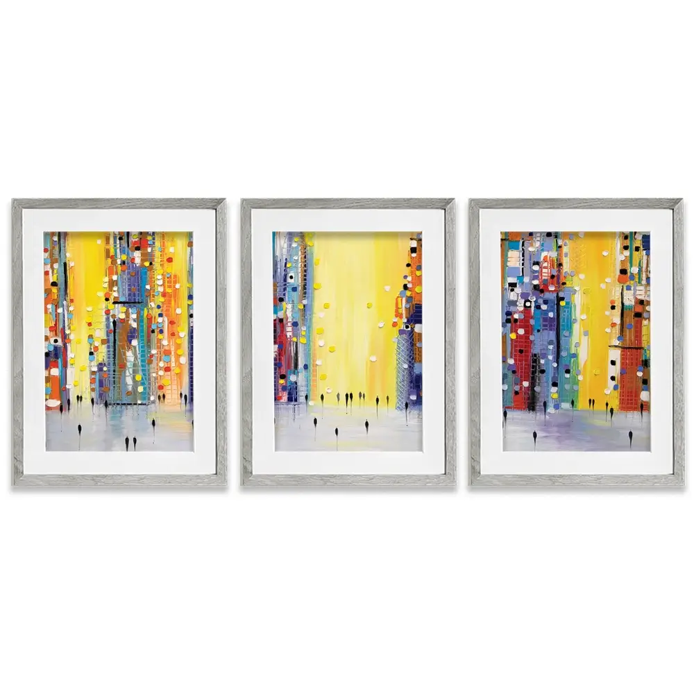 Bright Sunny Day Framed Art Print Trio Bright Sunny Day Framed Art Print Trio wall art product Ekaterina Ermilkina