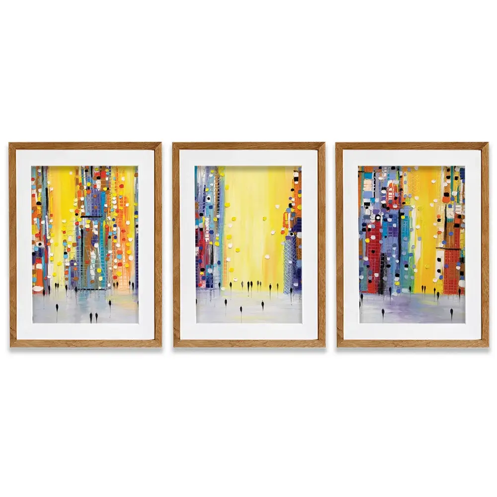 Bright Sunny Day Framed Art Print Trio Bright Sunny Day Framed Art Print Trio wall art product Ekaterina Ermilkina