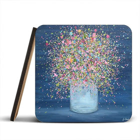 Bring Me Joy Coaster Set Rainbow Soul Tree Coaster Set | Rainbow Soul Tree Art Coasters wall art product Jo Gough