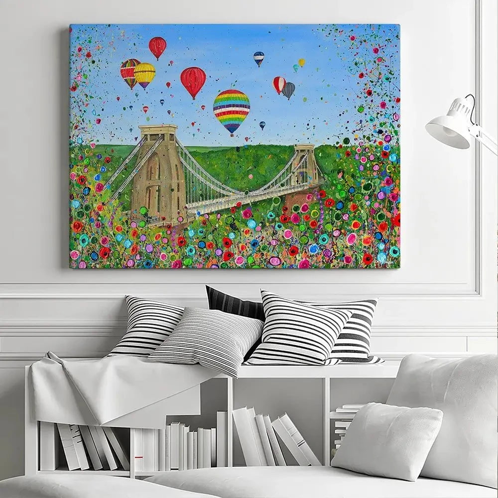 Bristol Suspension Bridge Canvas Print Bristol Suspension Bridge Canvas Print wall art product Jo Gough