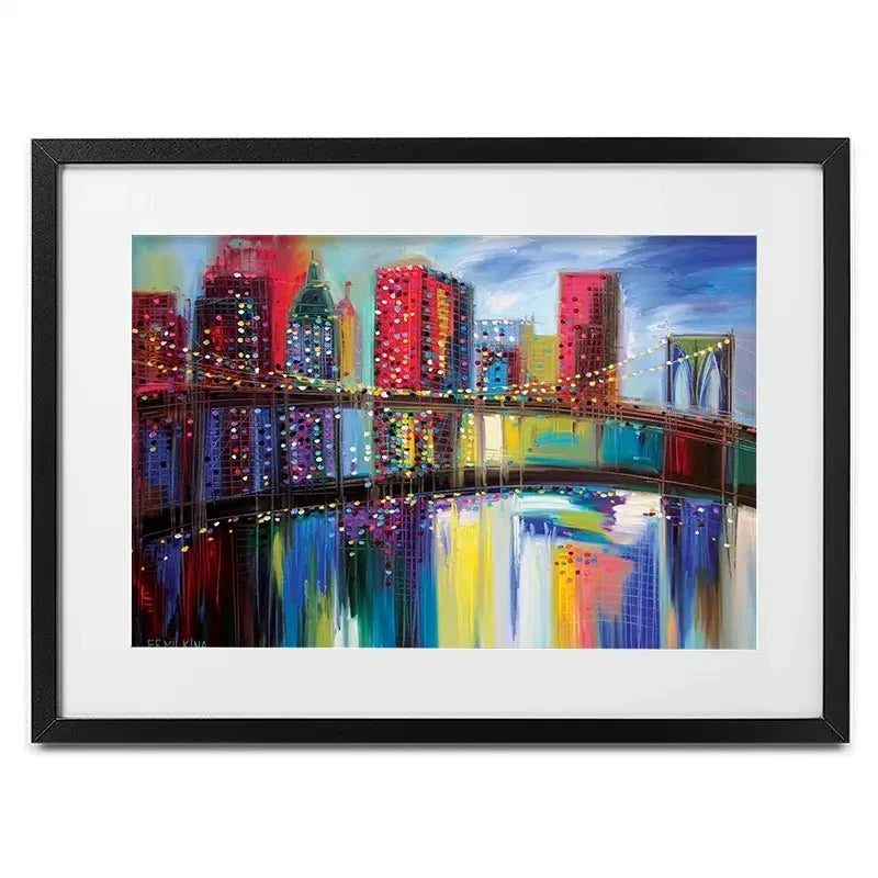 Brooklyn Bridge Framed Art Print Brooklyn Bridge Framed Art Print wall art product Ekaterina Ermilkina