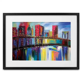 Brooklyn Bridge Framed Art Print Brooklyn Bridge Framed Art Print wall art product Ekaterina Ermilkina