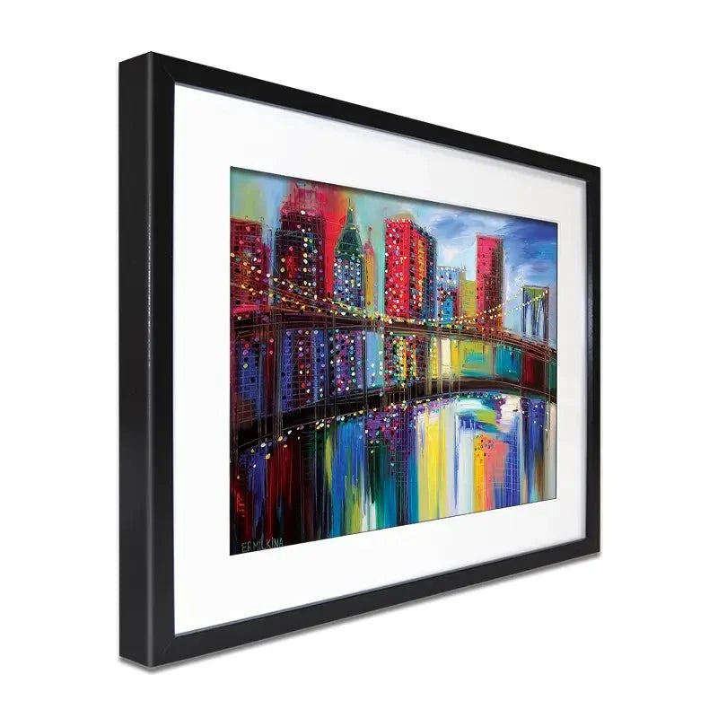 Brooklyn Bridge Framed Art Print Brooklyn Bridge Framed Art Print wall art product Ekaterina Ermilkina