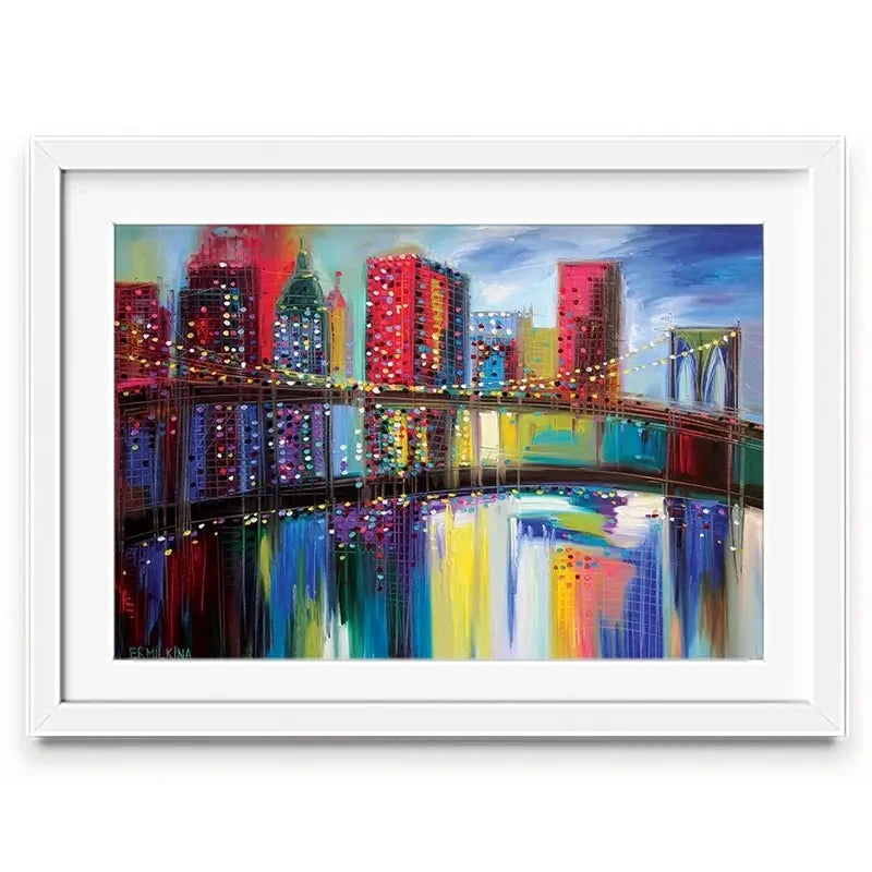 Brooklyn Bridge Framed Art Print Brooklyn Bridge Framed Art Print wall art product Ekaterina Ermilkina