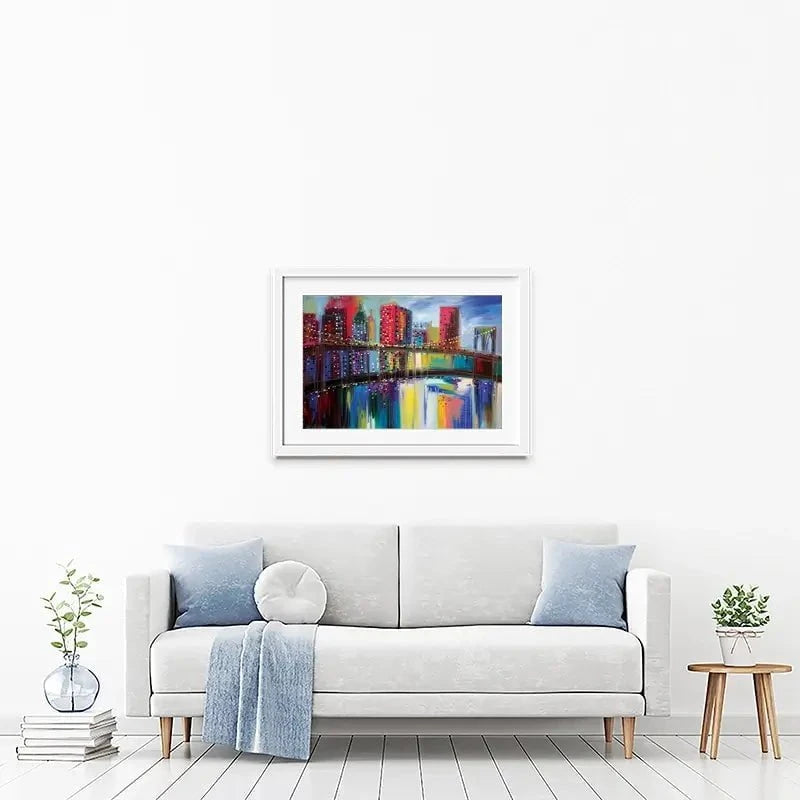 Brooklyn Bridge Framed Art Print Brooklyn Bridge Framed Art Print wall art product Ekaterina Ermilkina