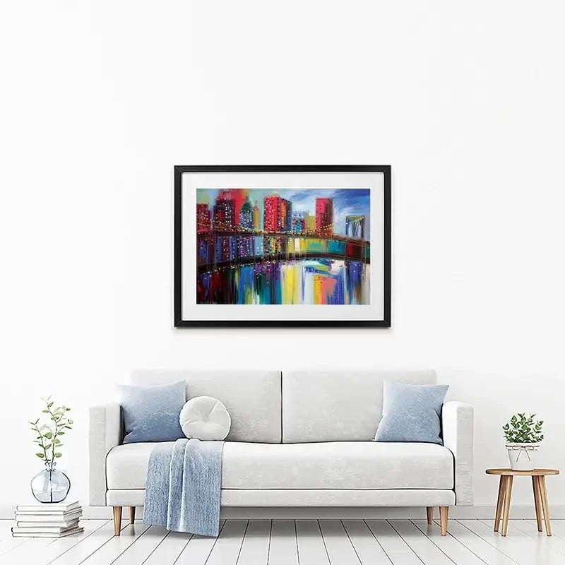 Brooklyn Bridge Framed Art Print Brooklyn Bridge Framed Art Print wall art product Ekaterina Ermilkina