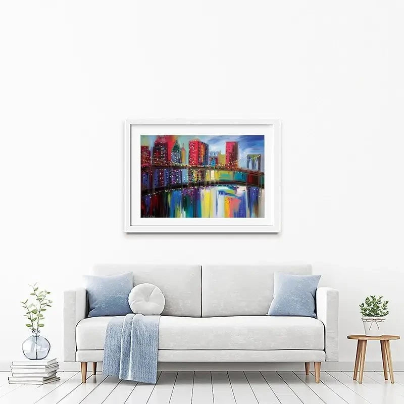 Brooklyn Bridge Framed Art Print Brooklyn Bridge Framed Art Print wall art product Ekaterina Ermilkina