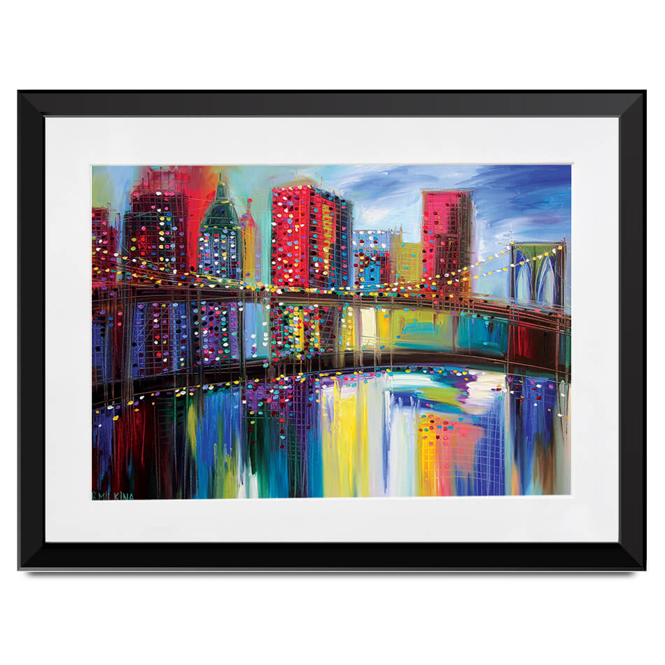 Brooklyn Bridge Framed Art Print Brooklyn Bridge Framed Art Print wall art product Ekaterina Ermilkina