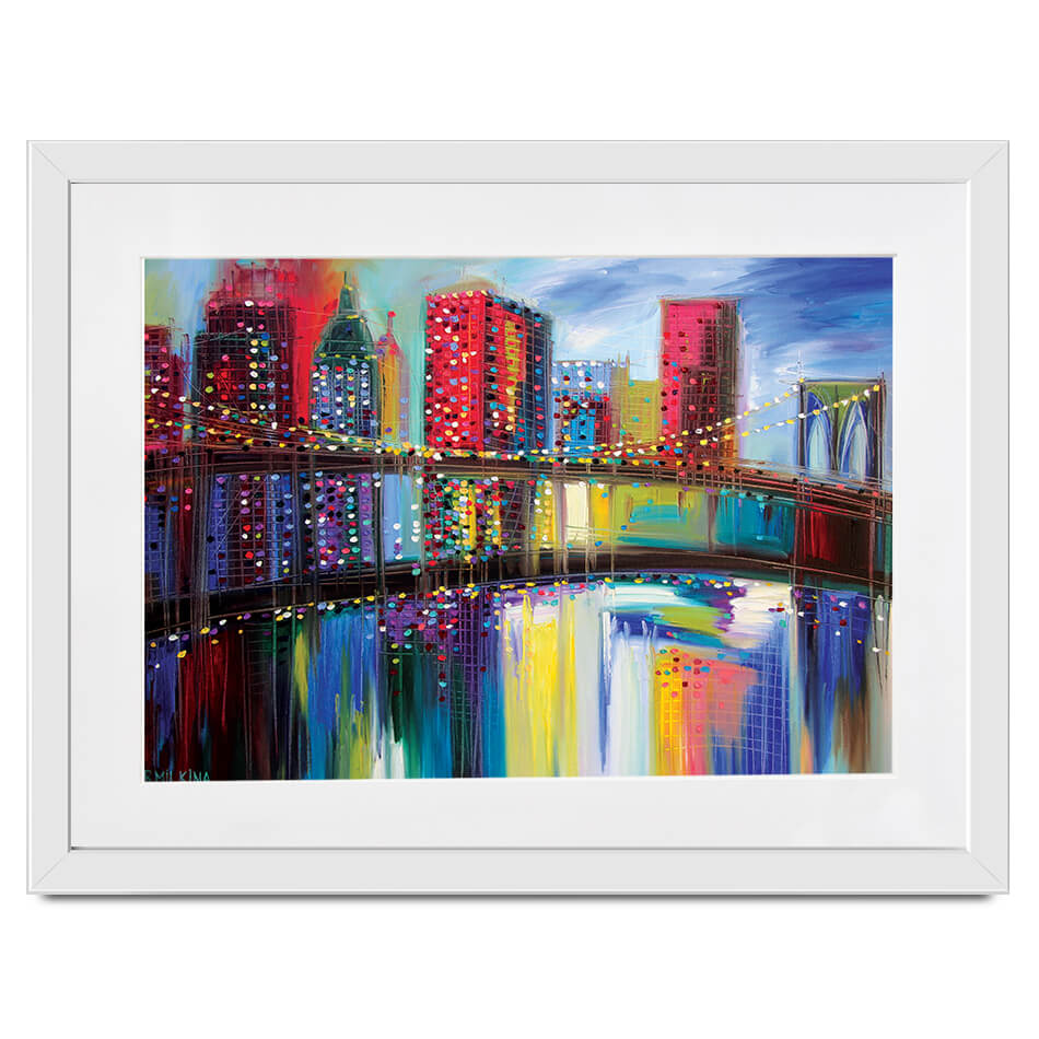 Brooklyn Bridge Framed Art Print Brooklyn Bridge Framed Art Print wall art product Ekaterina Ermilkina