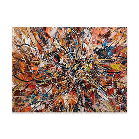 Brown Abstract Canvas Print Brown Abstract Canvas Print wall art product Olga Tkachyk