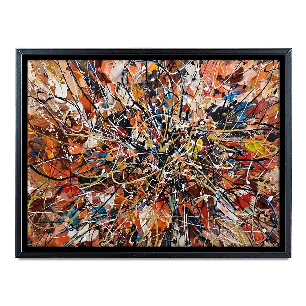 Brown Abstract Canvas Print Brown Abstract Canvas Print wall art product Olga Tkachyk