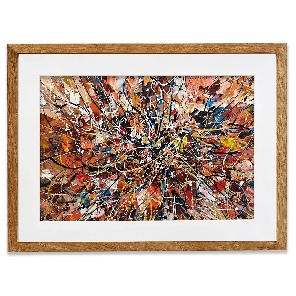 Brown Abstract Framed Art Print Brown Abstract Framed Art Print wall art product Olga Tkachyk