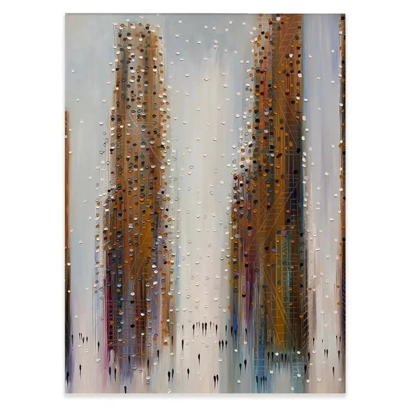 Brown City Reflections Canvas Print Brown City Reflections Canvas Print wall art product Ekaterina Ermilkina