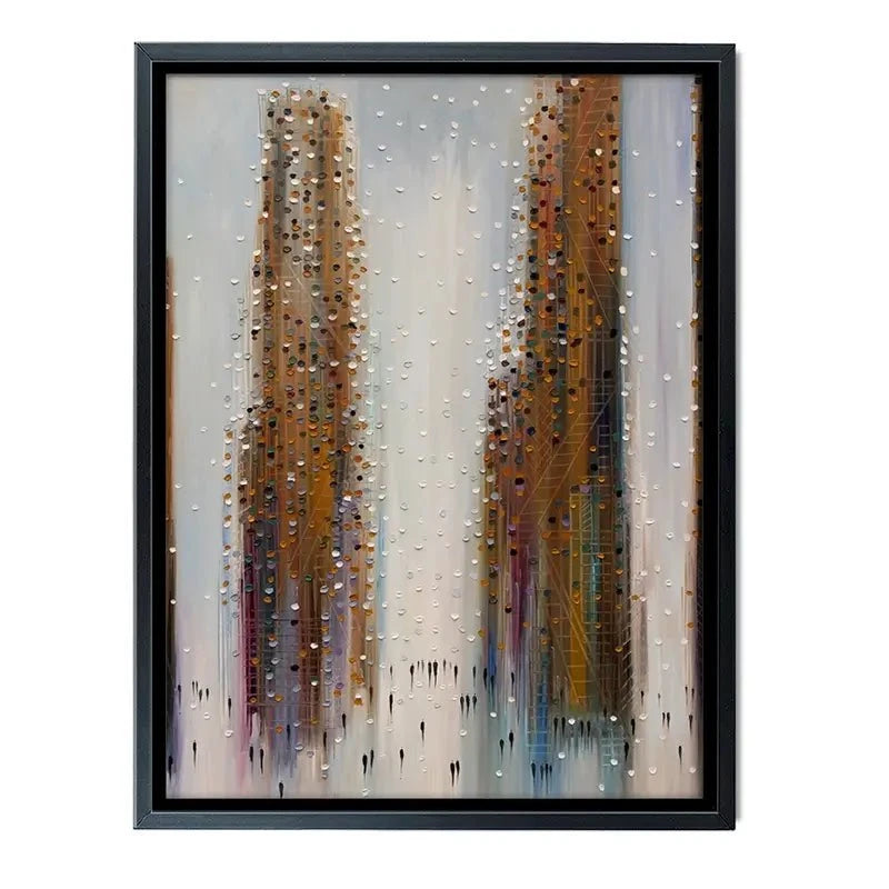 Brown City Reflections Canvas Print Brown City Reflections Canvas Print wall art product Ekaterina Ermilkina