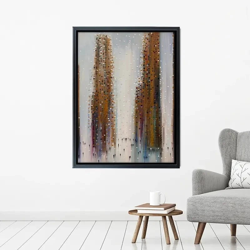 Brown City Reflections Canvas Print Brown City Reflections Canvas Print wall art product Ekaterina Ermilkina