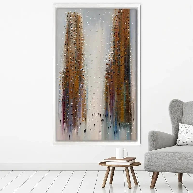Brown City Reflections Canvas Print Brown City Reflections Canvas Print wall art product Ekaterina Ermilkina