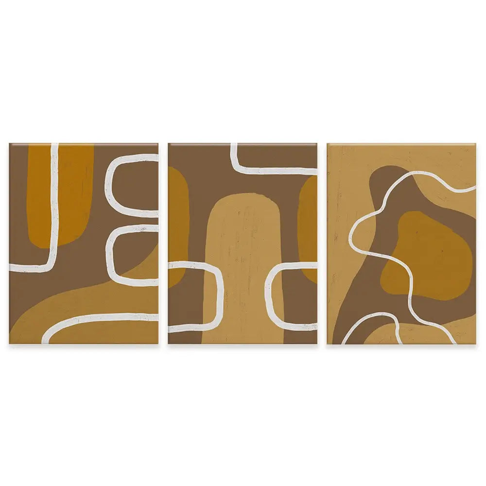 Brown Trio Canvas Print Brown Trio Canvas Print wall art product Yuli Saputra