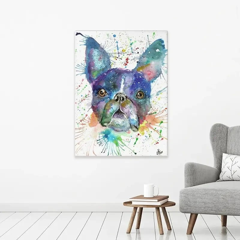 Bruno The Boston Terrier Canvas Print Bruno The Boston Terrier Canvas Print wall art product Jamie Taylor