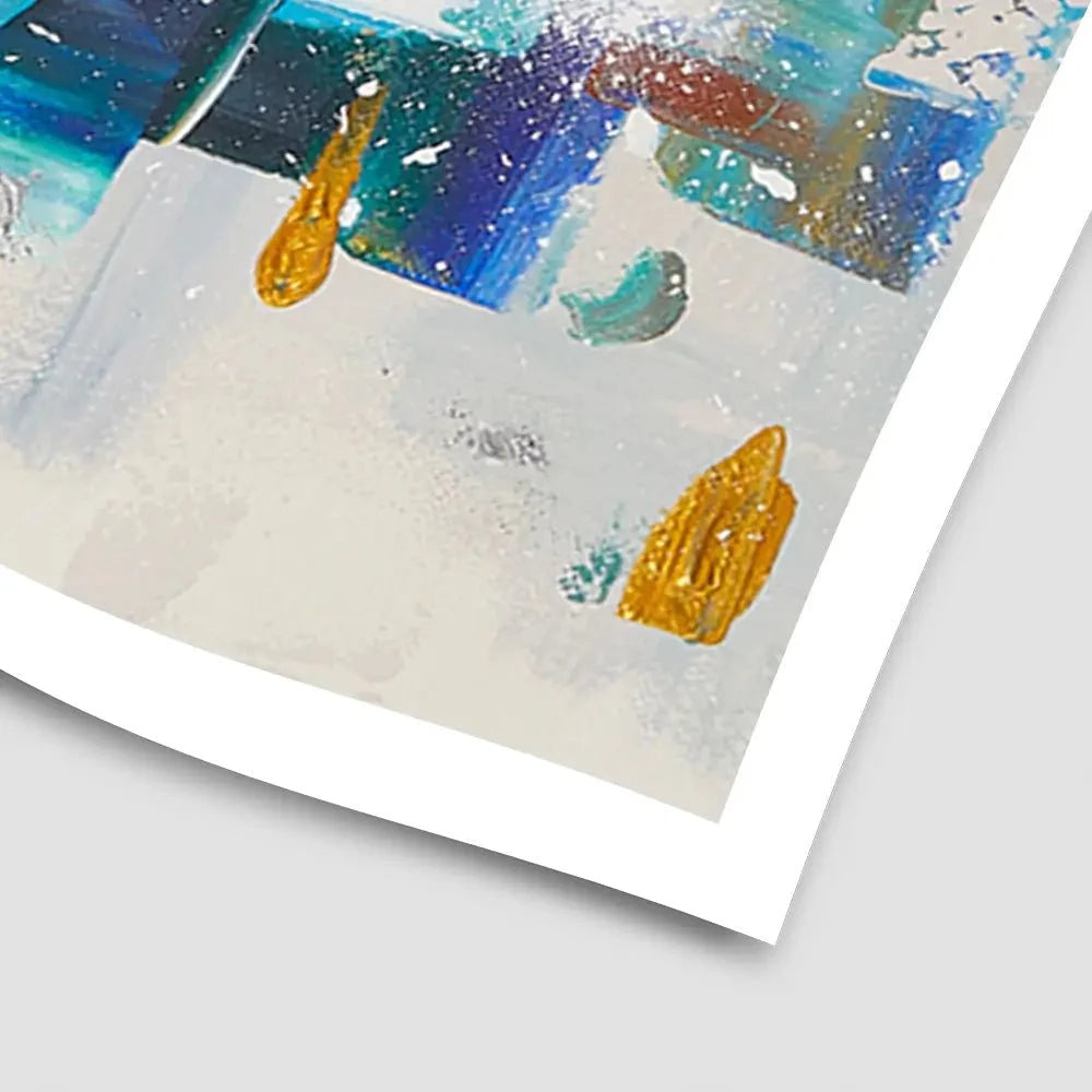 Brushstrokes In Blue Art Print Brushstrokes In Blue Art Print wall art product Elizabeth White
